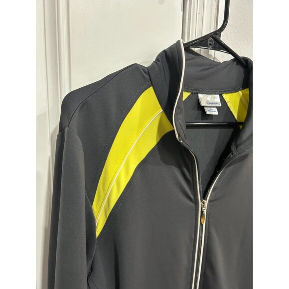 Prospirit Athletic Gear Black Yellow Accent Zip-Up Jacket Size XL Active Sporty - Picture 5 of 11